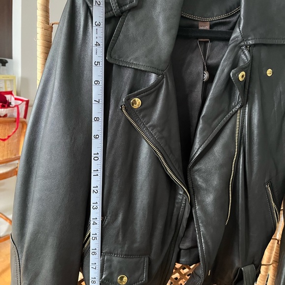 Daniel Leather Jacket with Gold Hardware! - Picture 10 of 13
